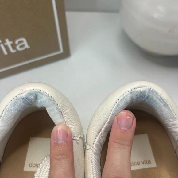 Dolce Vita Lennix Lace Up White Leather Sneakers Platform Hybrid Women's US 9 - Picture 10 of 11